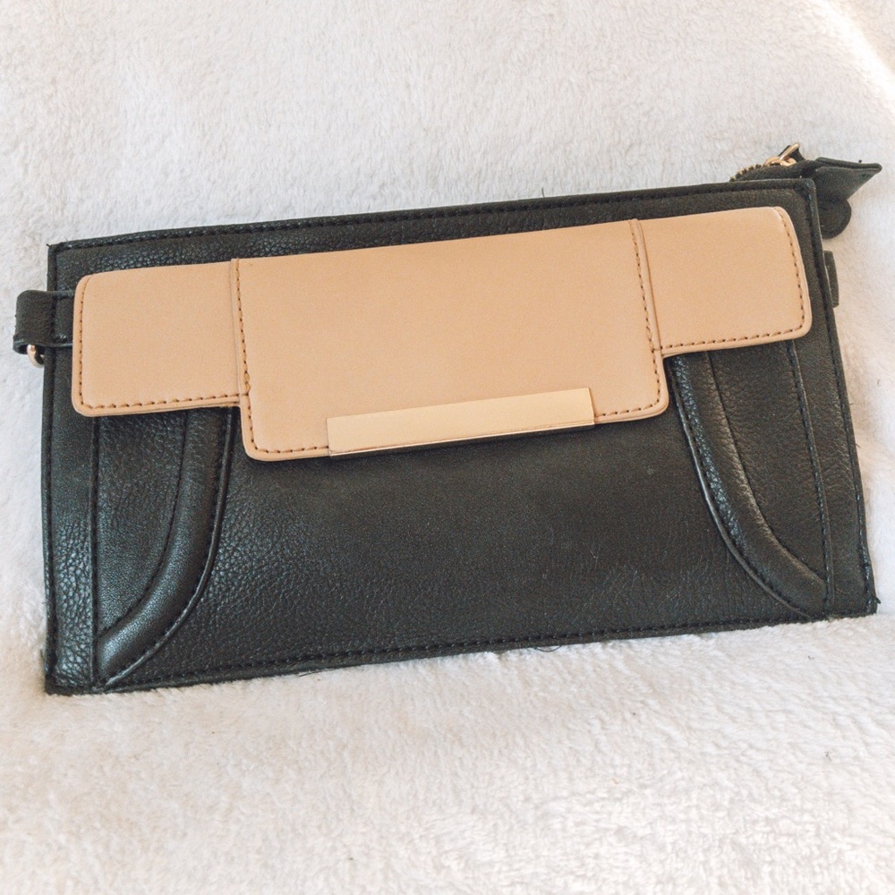 Black and Nude clutch purse